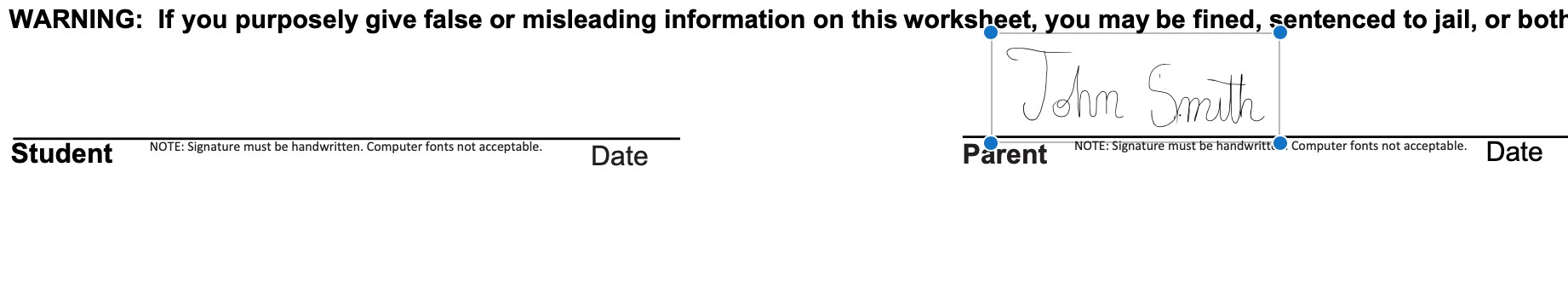 Mac signature example